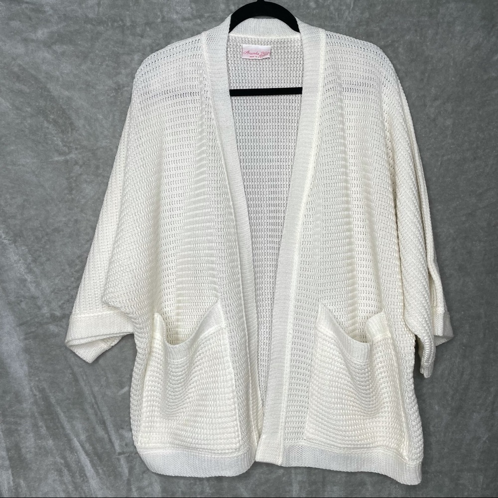 Vintage Ananda Bliss San Francisco Oversized Knit Slouchy Cardigan Sweater XL